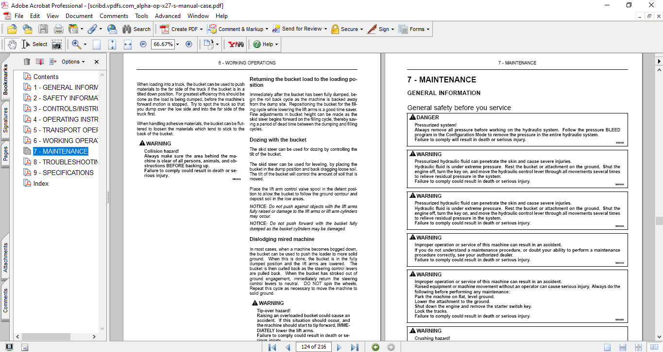 Case SR, SV, TR Series Loaders Operator's Manual - Image 4
