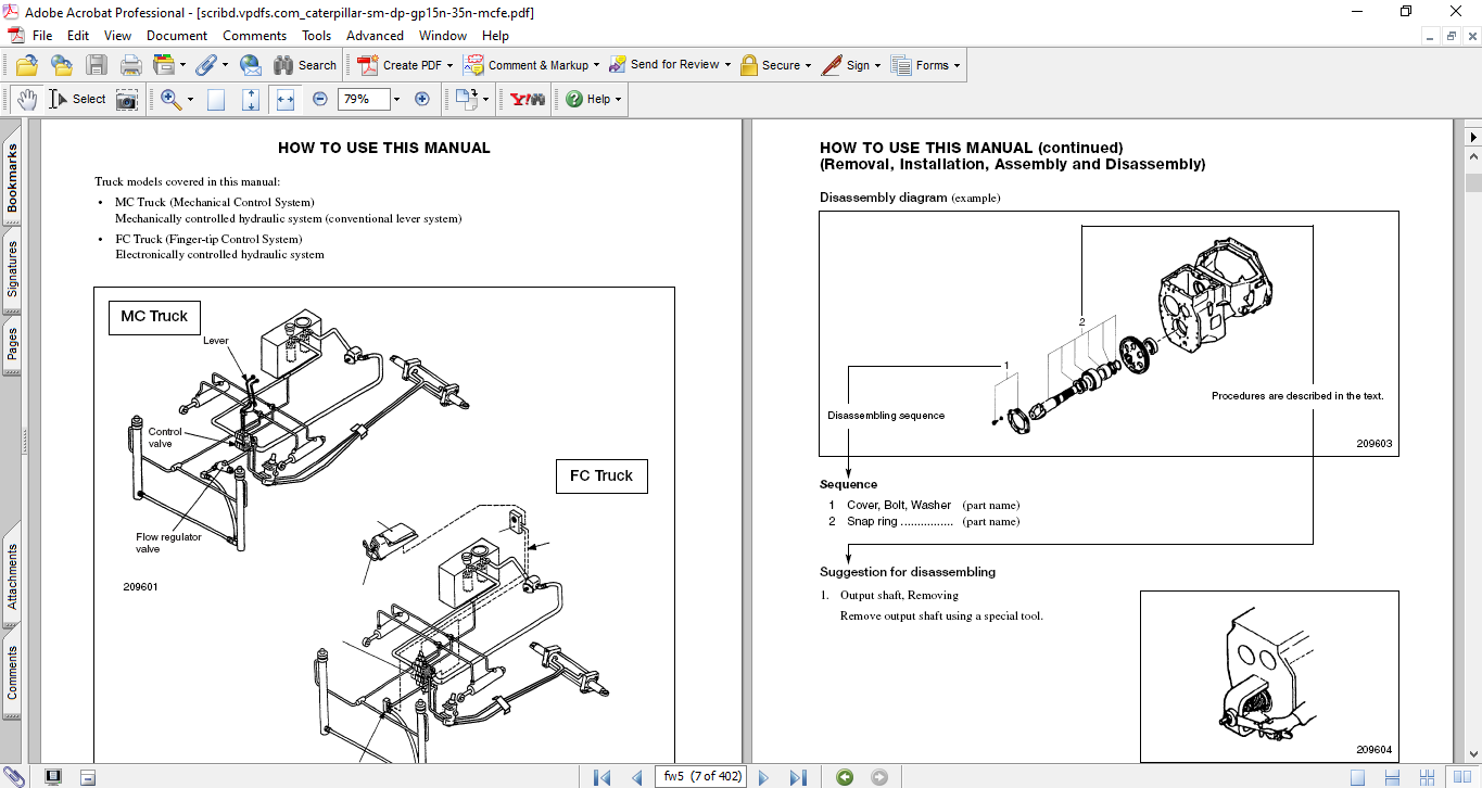 Caterpillar Lift Truck GP and DP Series Service Repair Manual - Image 4