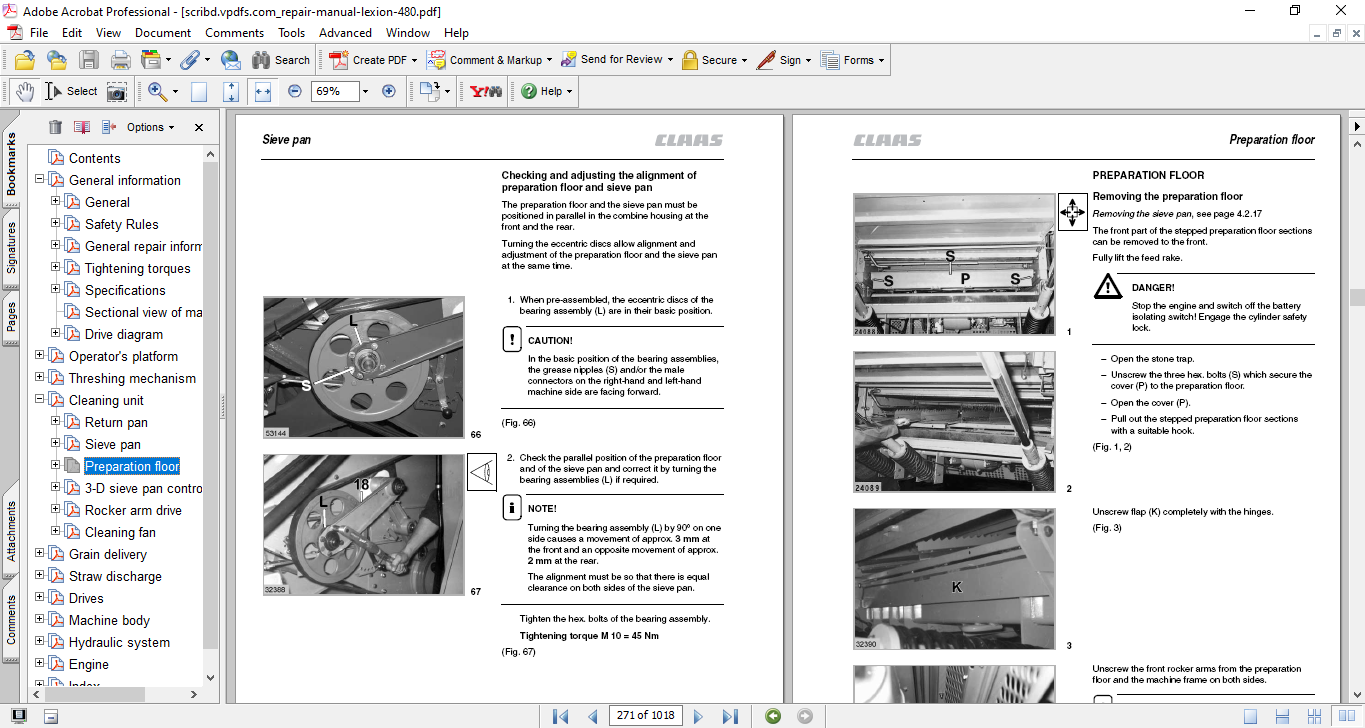 Claas Lexion 480 Service Repair Manual - Image 3