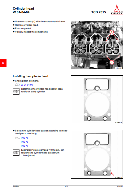 Deuts Engine TCD 2015 Workshop Repair Manual - Image 4