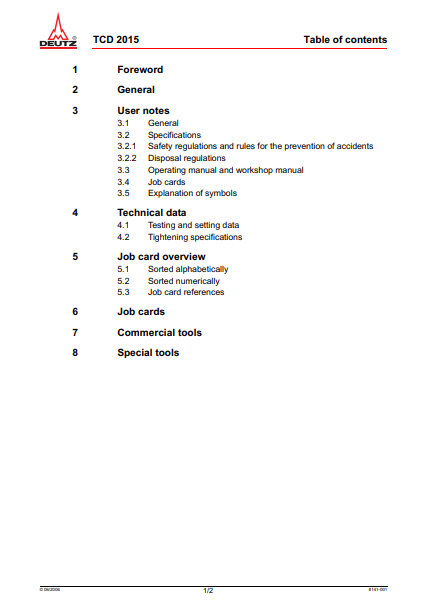 Deuts Engine TCD 2015 Workshop Repair Manual - Image 3