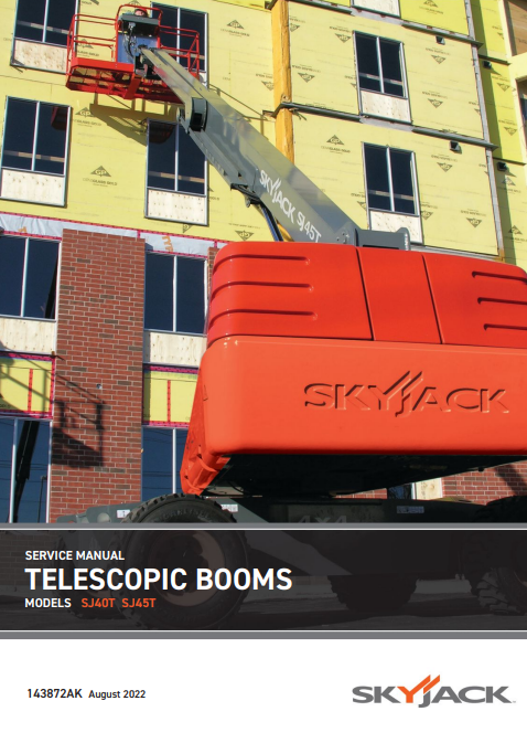 Skyjack Telescopic Boom SJ40T , SJ45T Service Repair Manual - Image 2