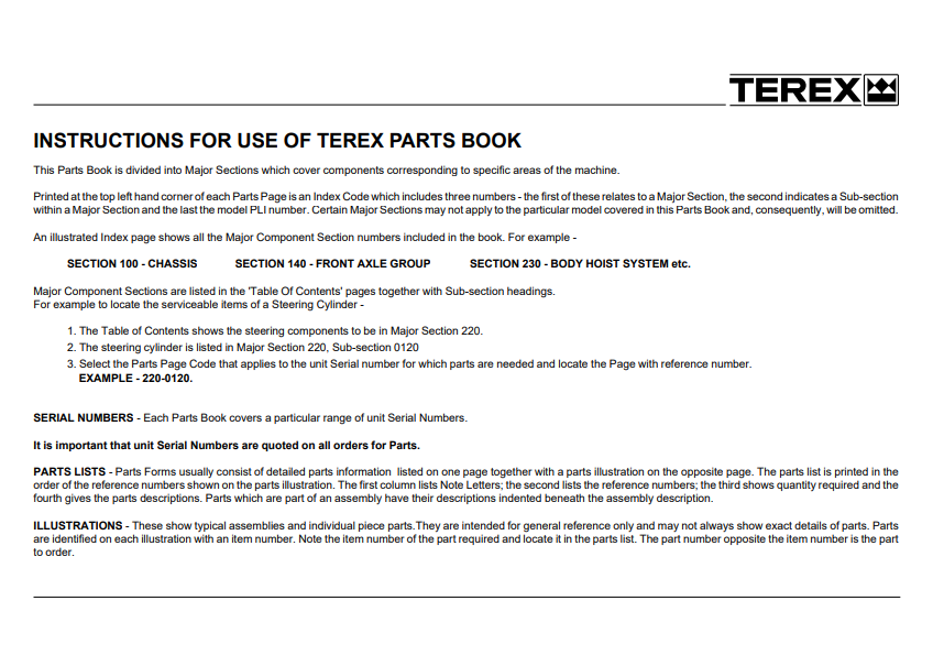 Terex TA30 Articulated Truck Parts Manual - Image 3