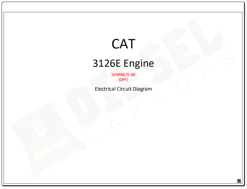 Caterpillar 3126E Engine (DPF) Complete Electrical Wiring Diagrams - Image 2