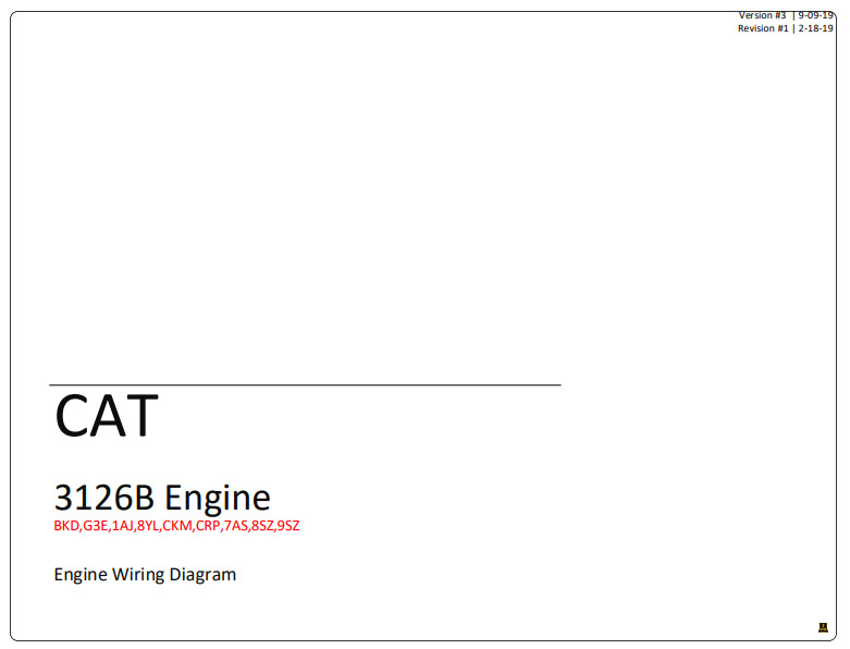 Caterpillar 3126B Engine Complete Electrical Wiring Diagrams - Image 2