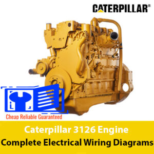 Detailed electrical wiring diagrams for the Caterpillar 3126 engine, showcasing connections and components