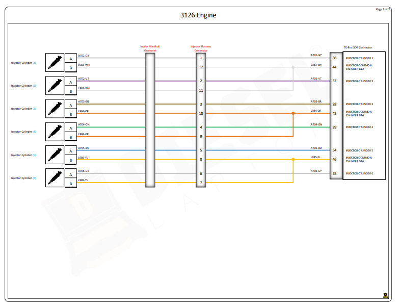 Caterpillar 3126 Engine Complete Electrical Wiring Diagrams - Image 3