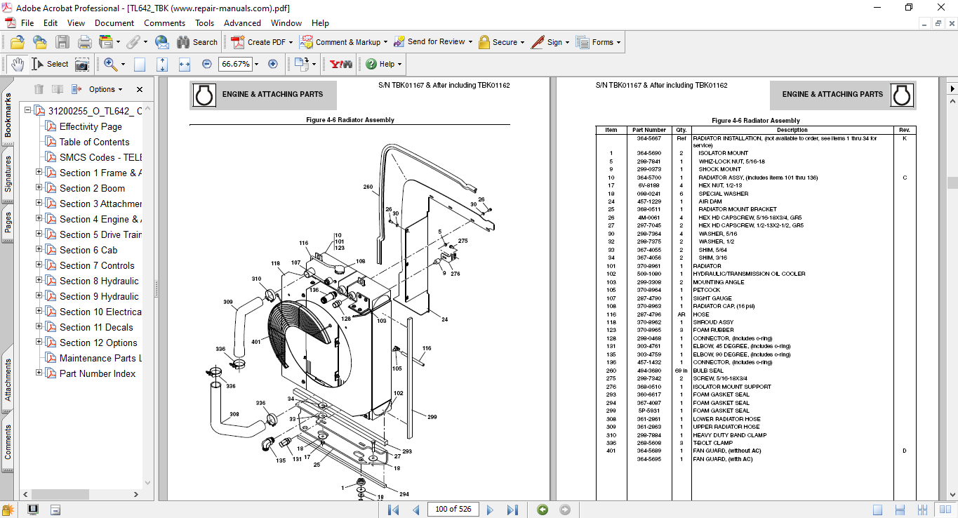 Caterpillar TL642 Telehandler Parts Manual - Image 3