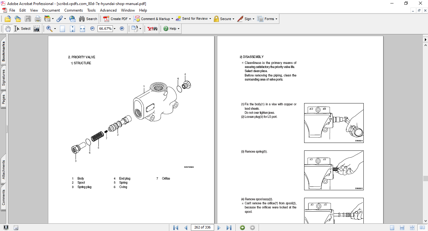 Hyundai 80D-7E Forklift Workshop Repair Manual - Image 3