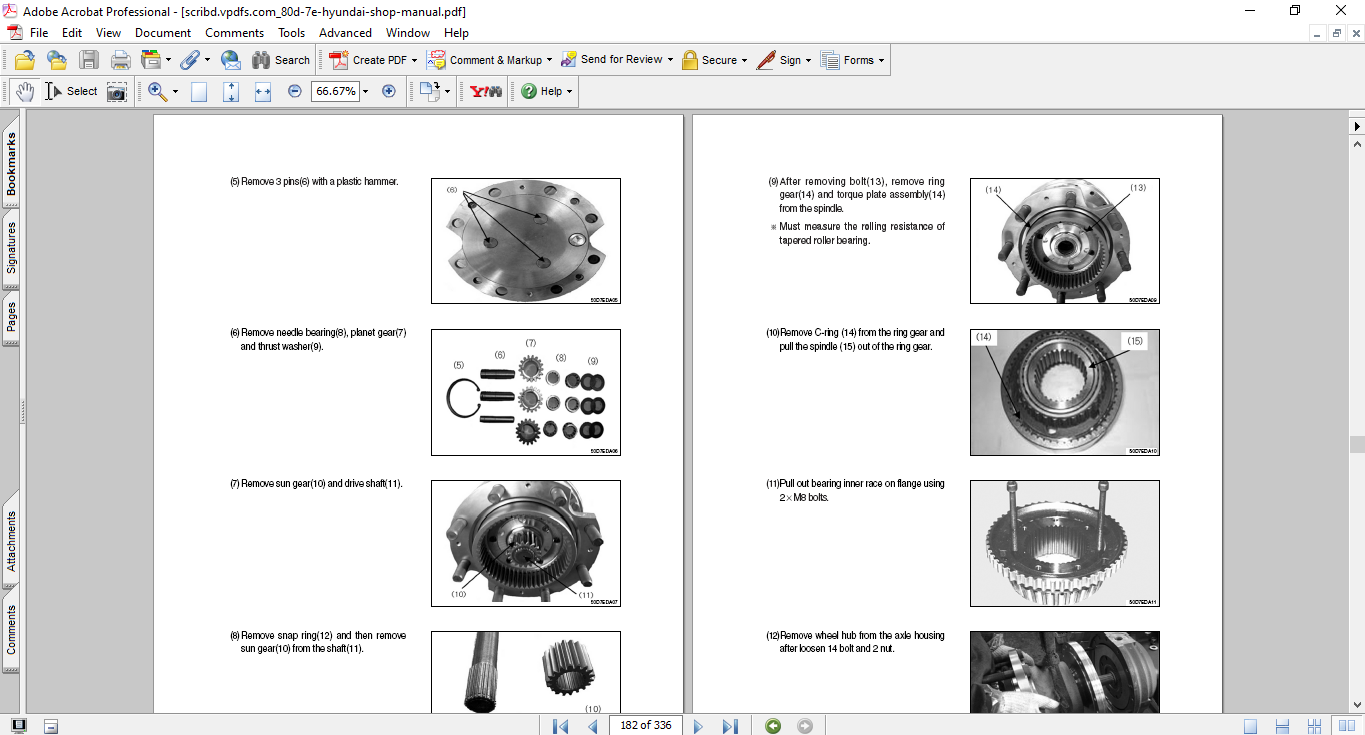 Hyundai 80D-7E Forklift Workshop Repair Manual - Image 4
