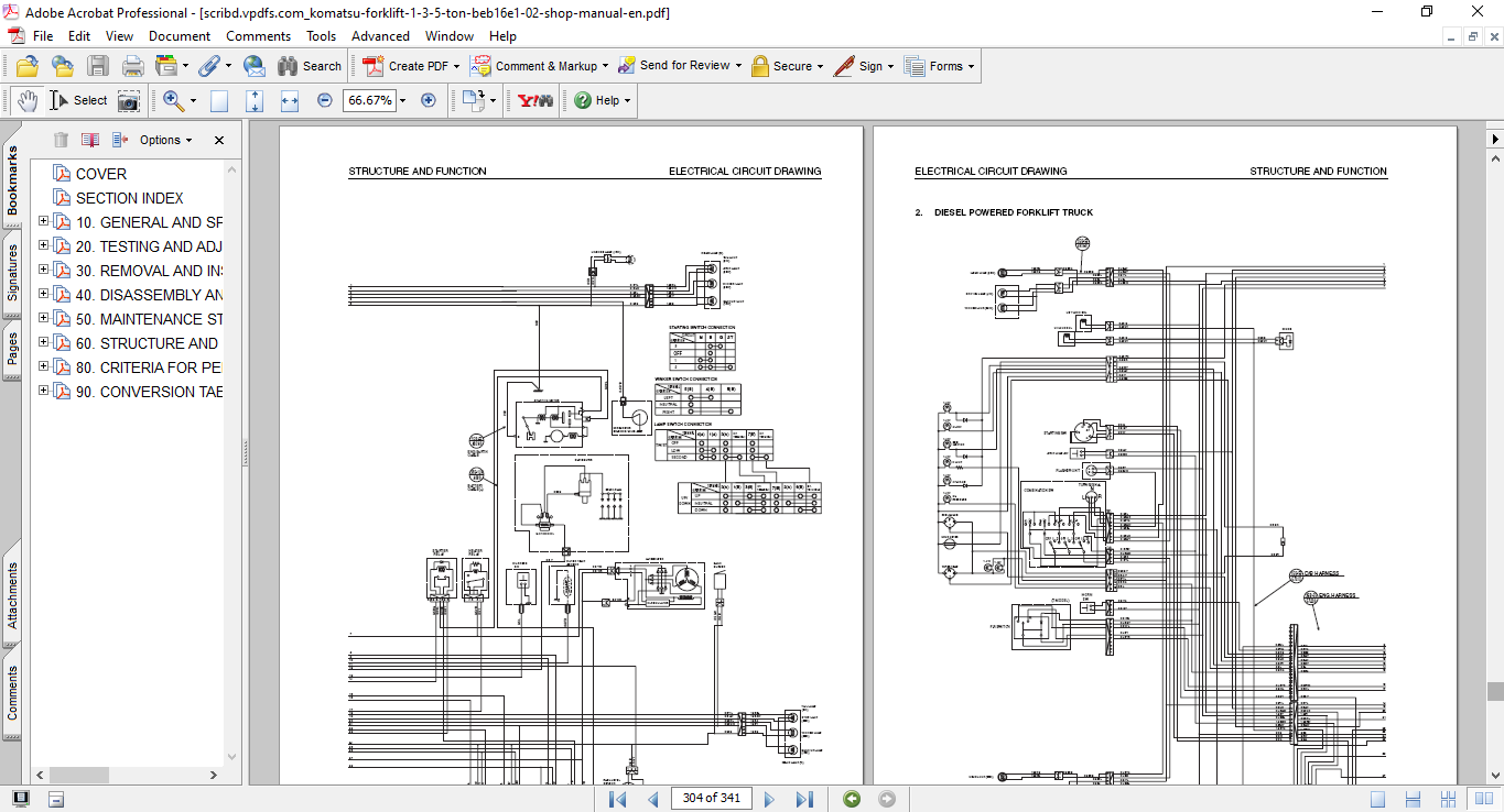 Komatsu FD and FG Series Fork Lift Workshop Repair Manual - Image 4