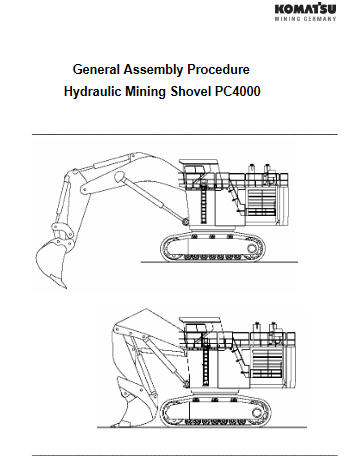 Komatsu PC4000 Mining Shovel General Assembly Procedures - Image 4