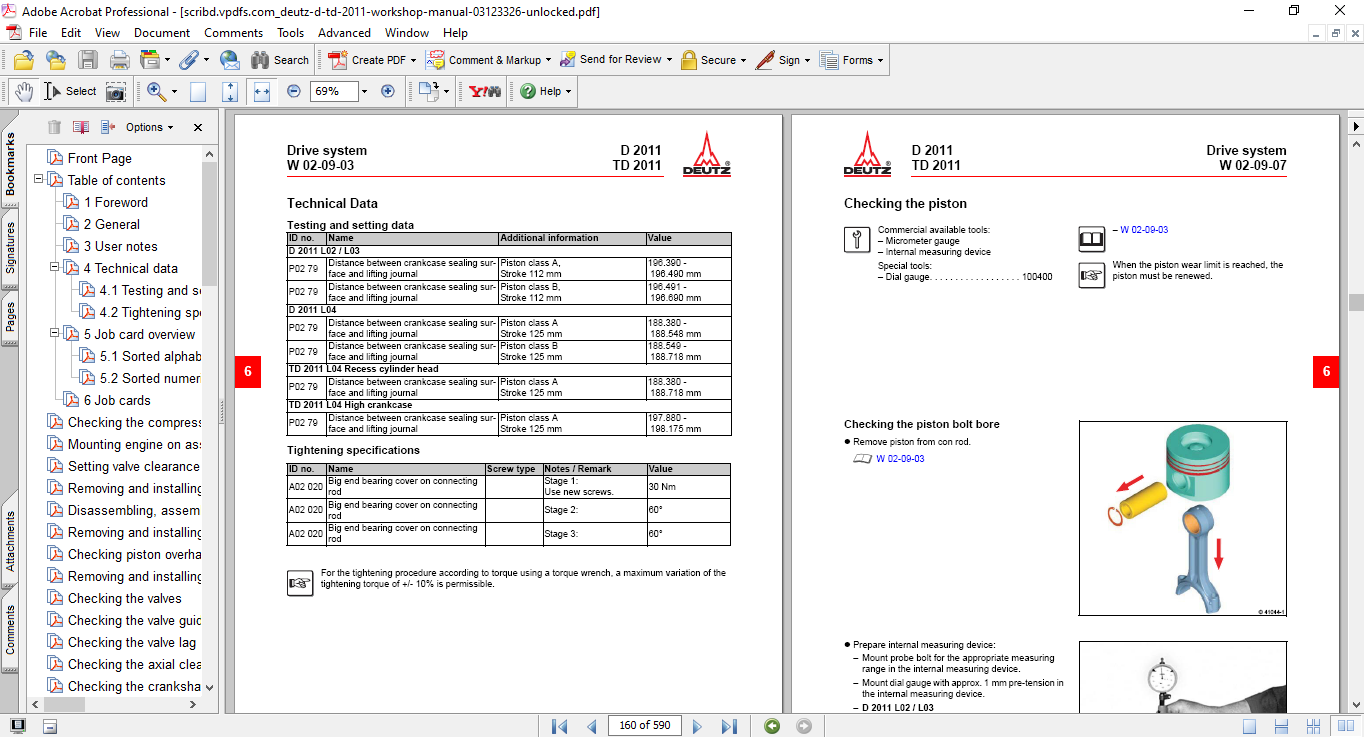 Deutz D2011, Deutz DT2011 Engines Workshop Repair Manual - Image 3