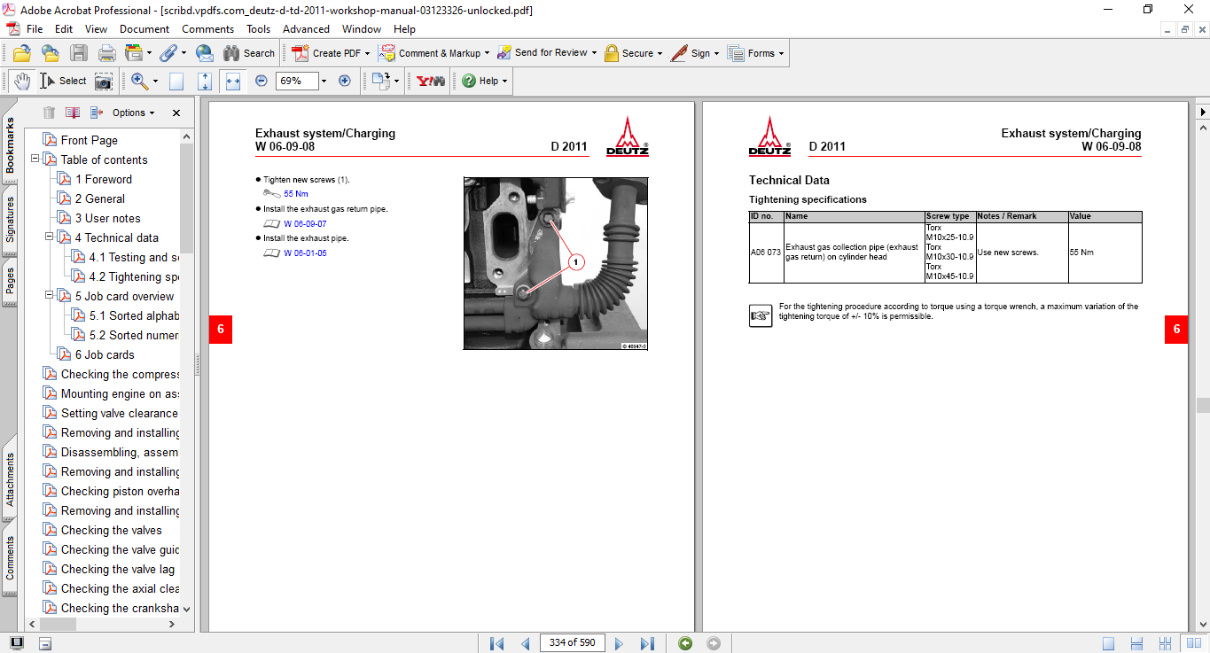 Deutz D2011, Deutz DT2011 Engines Workshop Repair Manual - Image 4