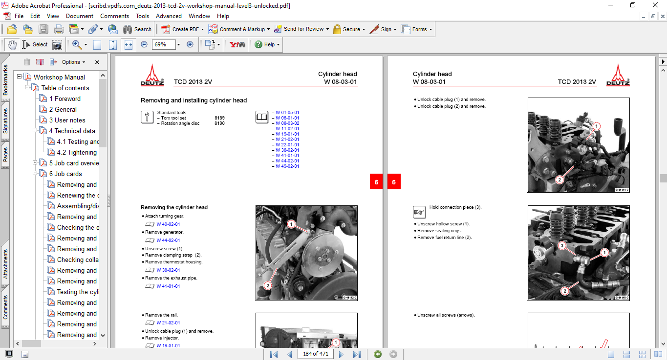 Deutz TCD 2013 2V Engine Workshop Repair Manual - Image 6