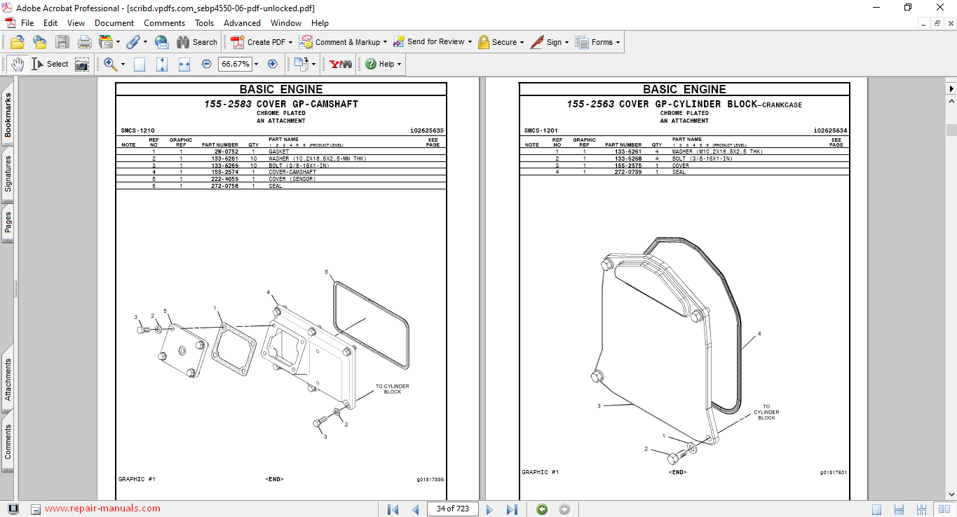 Caterpillar 3516C Marine Auxiliary Parts Manual - Image 3