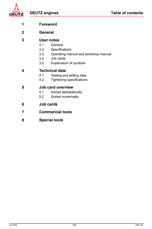 Deutz D2011, Deutz DT2011 Engines Workshop Repair Manual - Image 2
