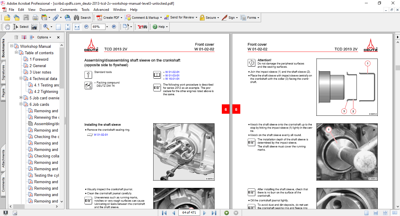 Deutz TCD 2013 2V Engine Workshop Repair Manual - Image 5