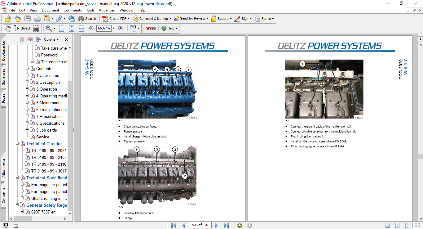 Deutz TCG 2020 v12 Engine Workshop Repair Manual - Image 4
