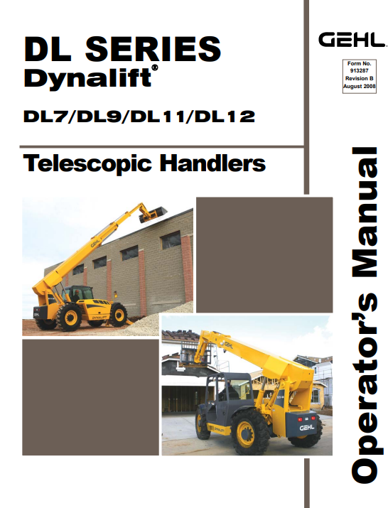 GEHL DL7, DL9, DL11, DL12 Dynalift Telescopic Handlers Operator’s Manual - Image 2