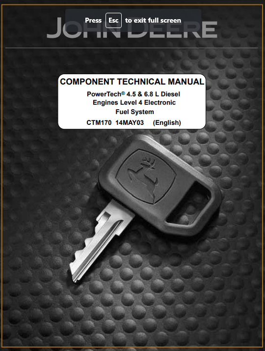 John Deere 4.5L & John Deere 6.8L Diesel Engines Technical Manual - Image 2