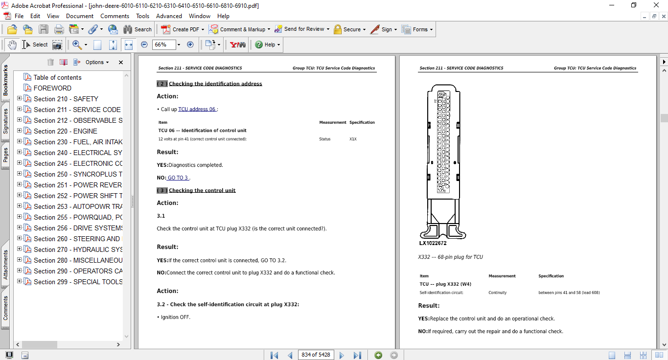 John Deere 6010, 6110, 6210, 6310, 6410, 6510, 6610, 6810, 6910, 6910S and SE Tractors Diagnosis and Test Service Repair Manual - Image 3