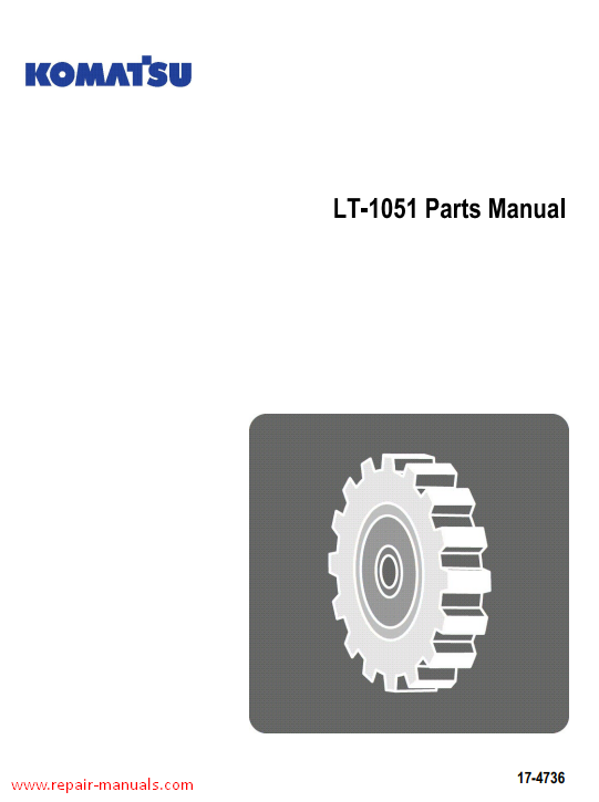 Komatsu LT1051 Wheel Loader Parts Manual - Image 2