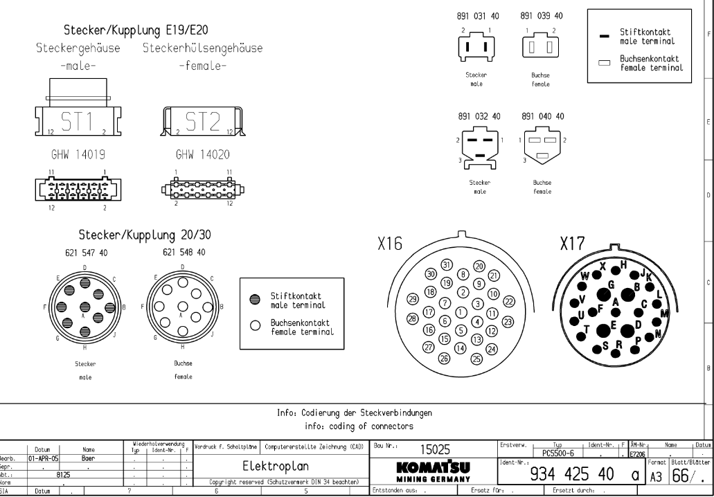 Komatsu PC5500-6 Electrical and Hydraulic Diagrams - Image 4