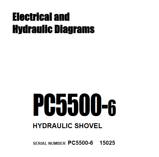 Komatsu PC5500-6 Electrical and Hydraulic Diagrams - Image 2