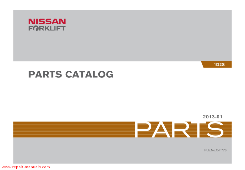 NISSAN Forklift 1D2S Series Parts Catalog - Image 2
