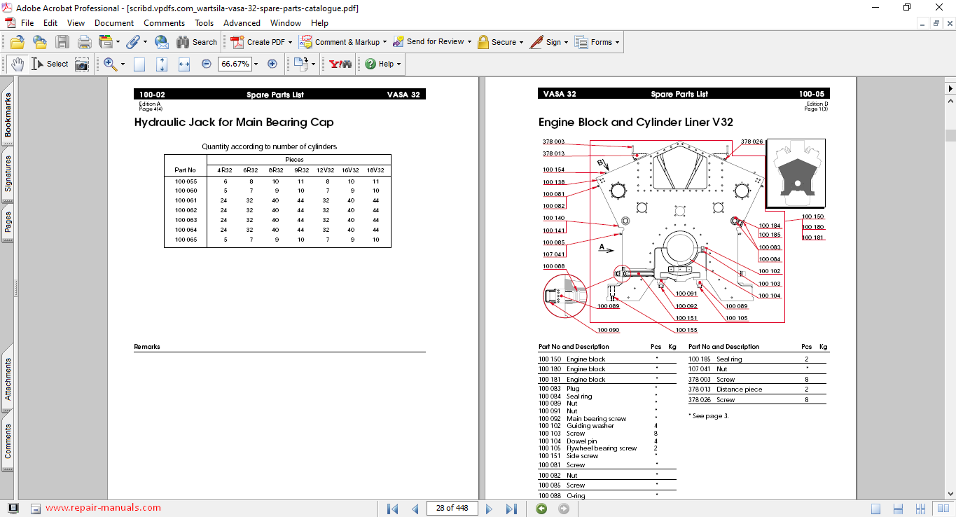 Wartsila 18V32LN Engine Spare Parts Catalogue - Image 3