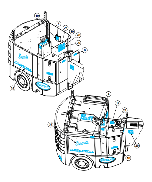 Bendi B3-30 AC DS Electric Forklift Parts Manual - Image 4