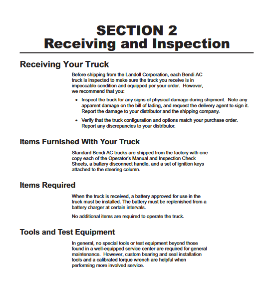 Bendi B30-4, Bendi B40-4, Bendi B45-4, Bendi B45HL Forklift Series Operators Manual - Image 4