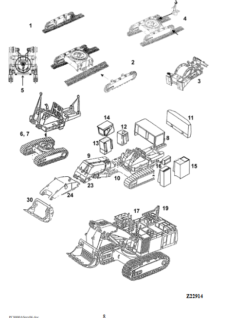 Komatsu PC8000 Mining Shovel General Assembly Procedure - Image 3