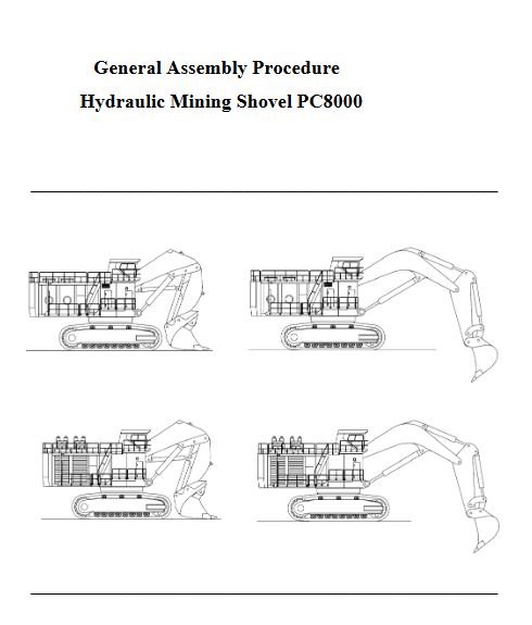 Komatsu PC8000 Mining Shovel General Assembly Procedure - Image 2