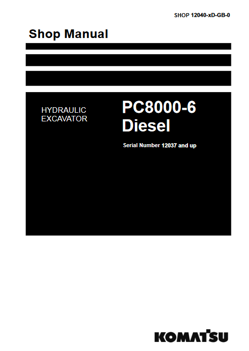 Komatsu PC8000-6 Excavator Workshop Repair Manual - Image 2