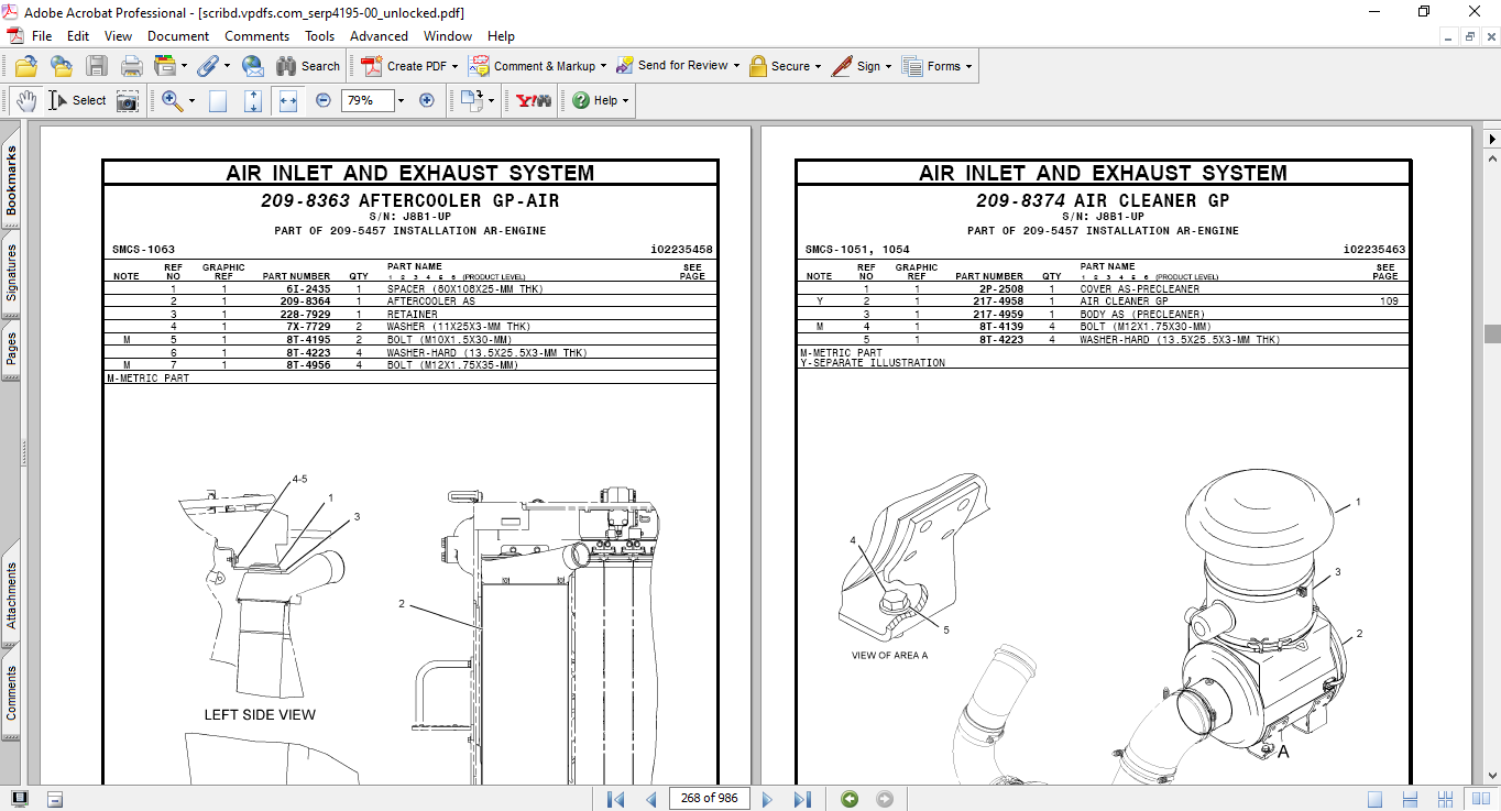 Caterpillar D8T Track-Type Tractor Parts Manual - Image 3