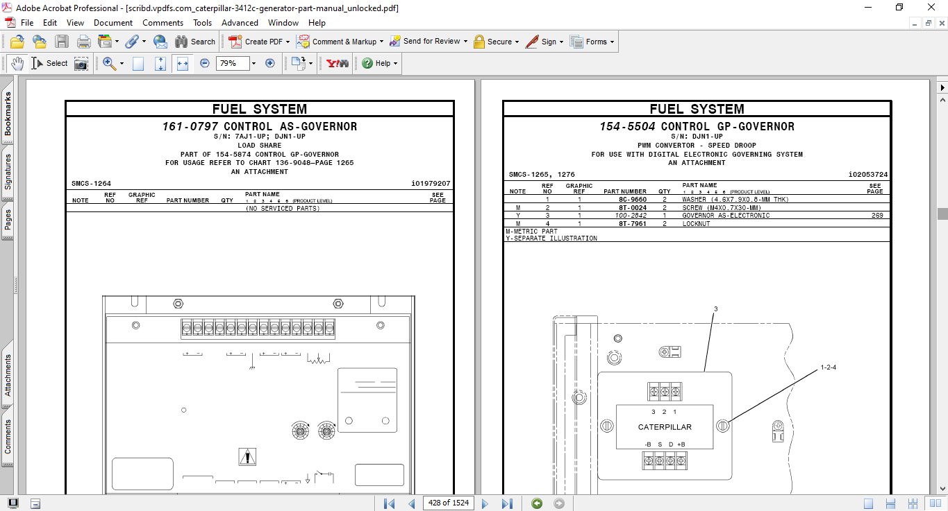 Caterpillar 3412C Generator Set Parts Manual - Image 3