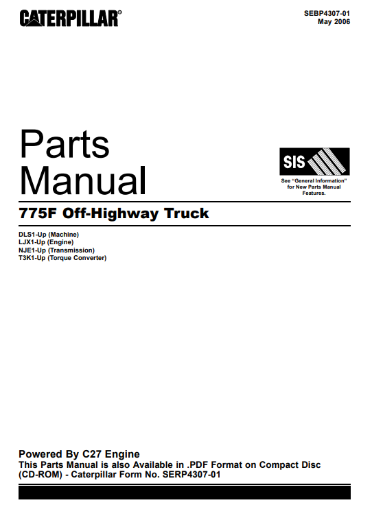 Caterpillar 773f Off-Highway Truck Parts Manual - Image 2