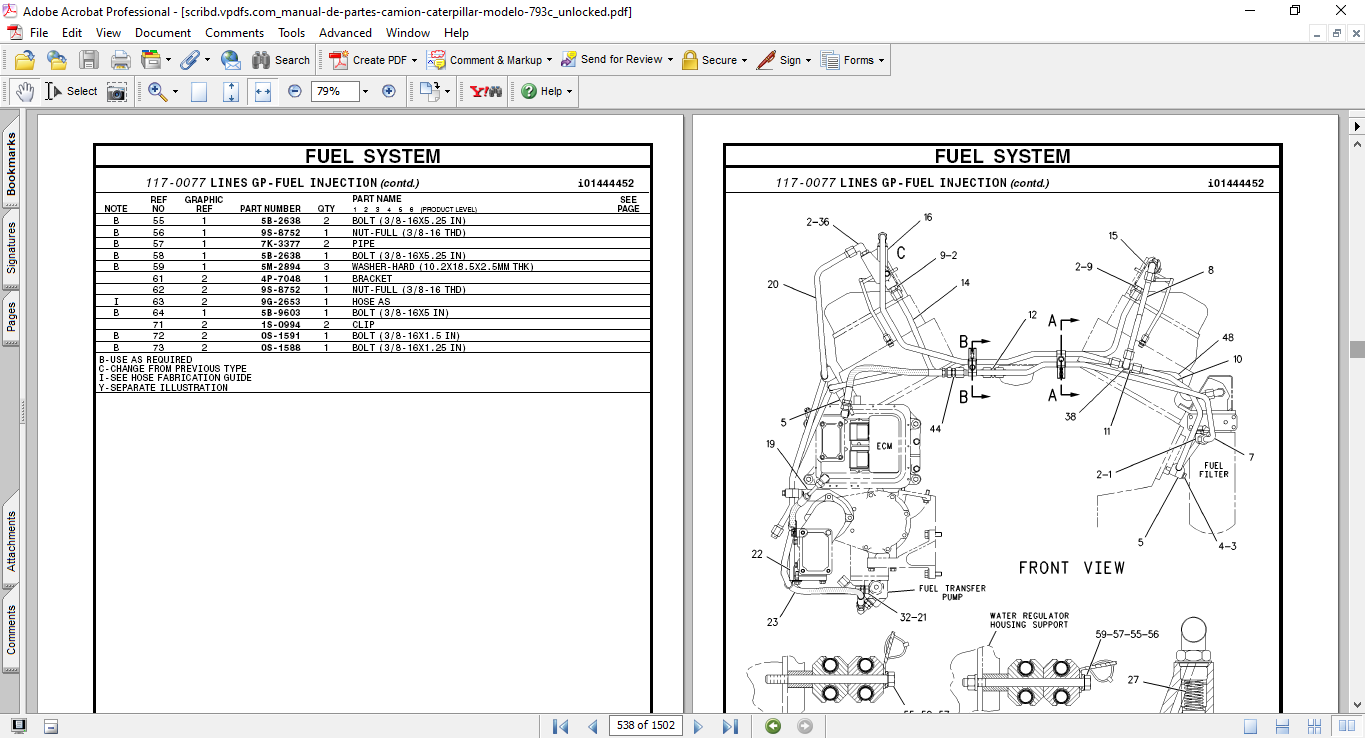 Caterpillar 793C Off-Highway Truck Parts Manual - Image 3