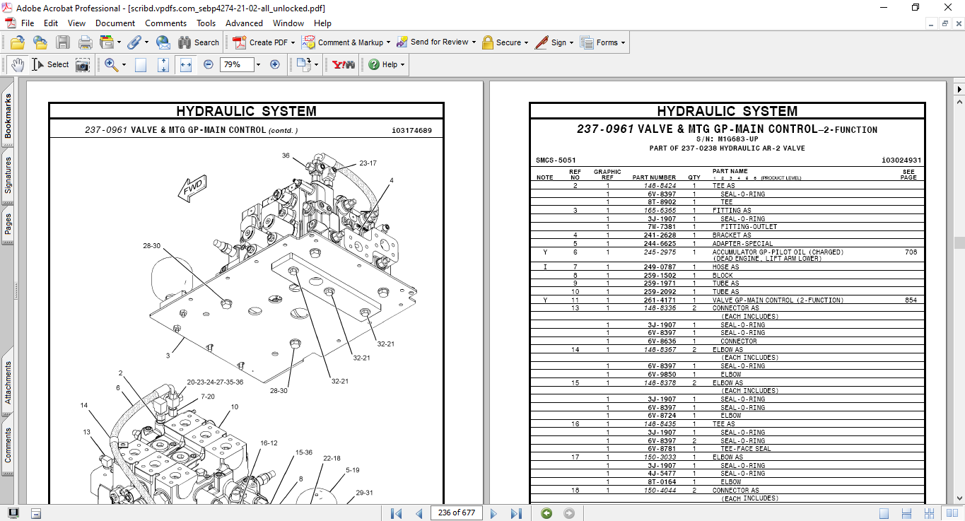 Caterpillar 950H Wheel Loader Parts Manual - Image 3
