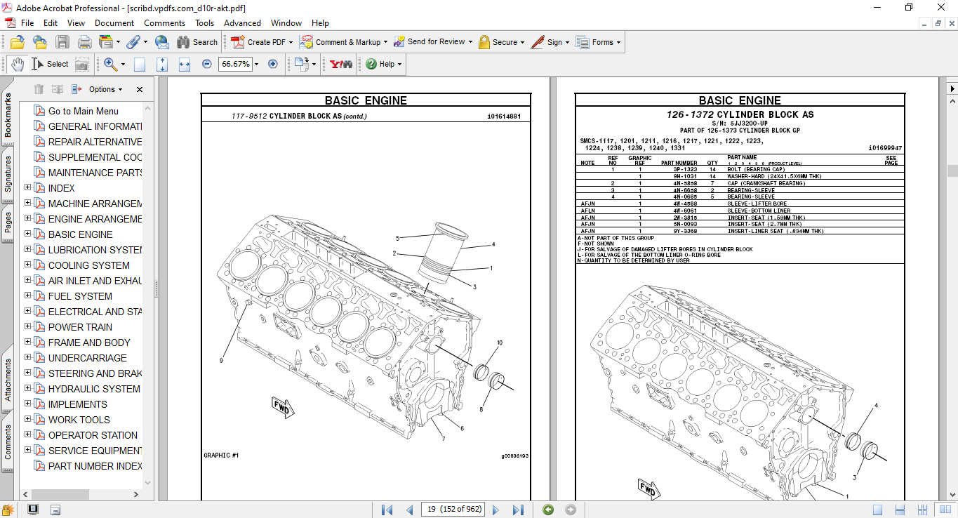 Caterpillar D10R Track-Type Tractor Parts Manual - Image 3