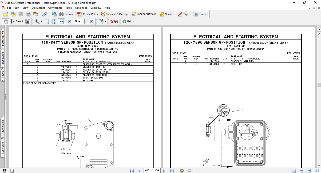 Caterpillar 777D Off-Highway Truck Parts Manual - Image 3