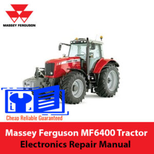 Massey Ferguson MF6400 Tractor Electronics Repair Manual, displaying essential diagrams and troubleshooting guidelines for repairs