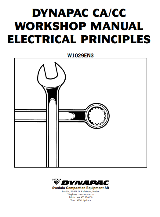 Dynapac CA and CC Workshop Manual - Electrical Principles - Image 2