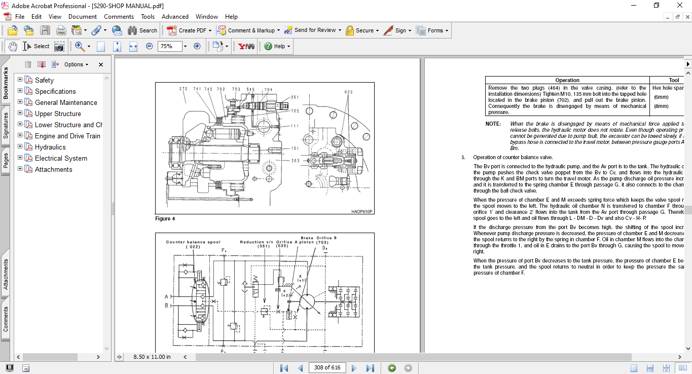Daewoo Solar 290LC-V Excavator Workshop Manual - Image 4