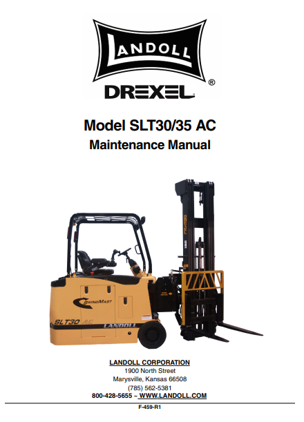 Drexel SLT30, Drexel SLT35 Forklift Maintenance Manual - Image 2
