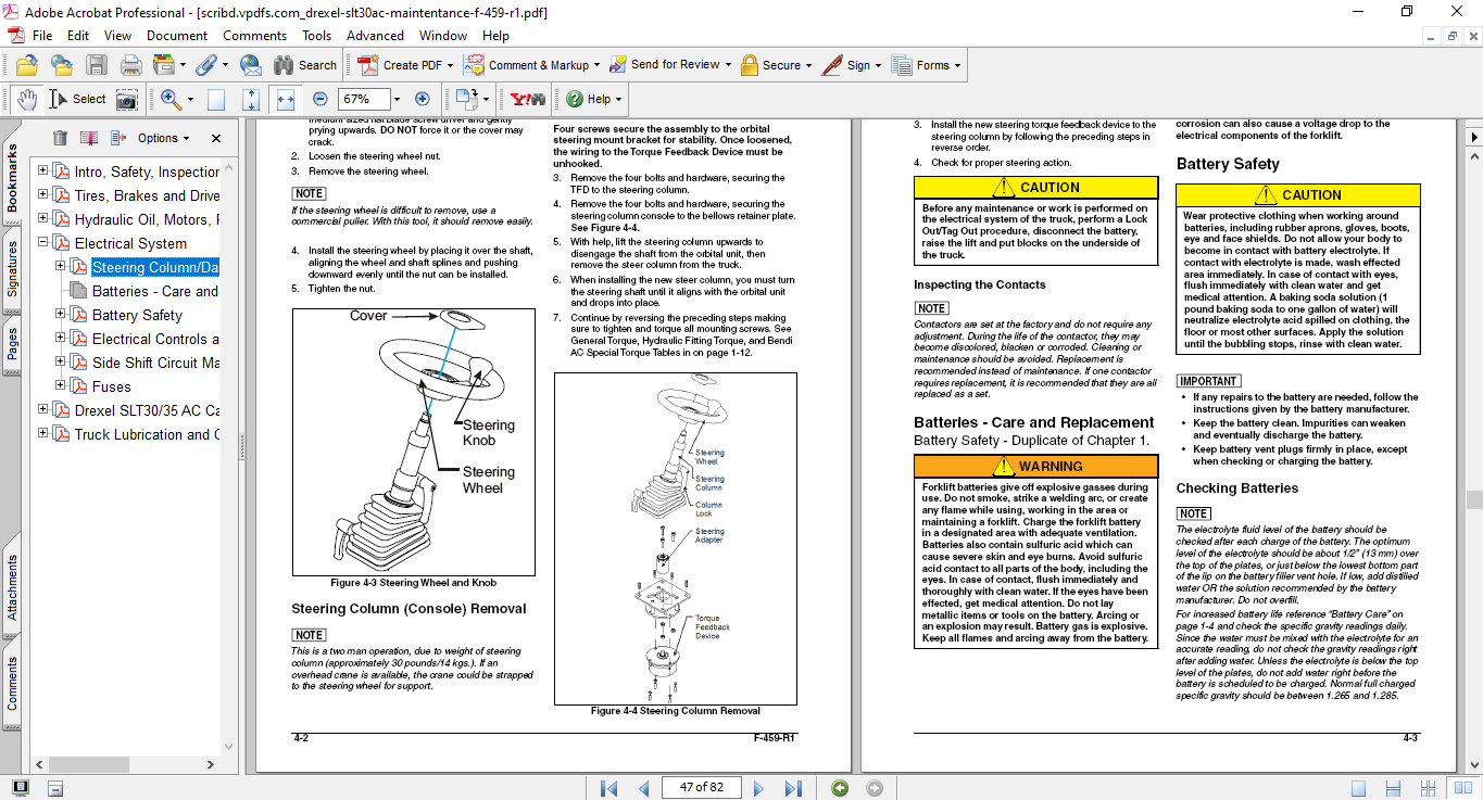 Drexel SLT30, Drexel SLT35 Forklift Maintenance Manual - Image 3