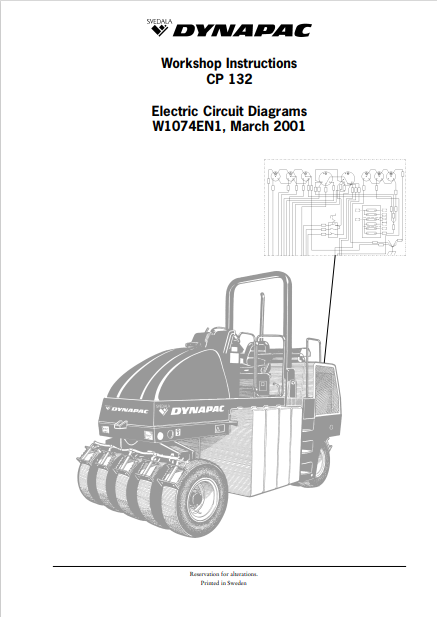 Dynapac CP132 Complete Electric Circuit Diagrams - Image 3