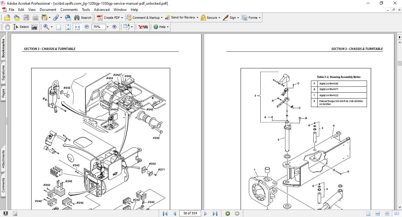 JLG 1200SJP, JLG 1350SJP Telescopic Boom Lift Service & Maintenance Manual - Image 3